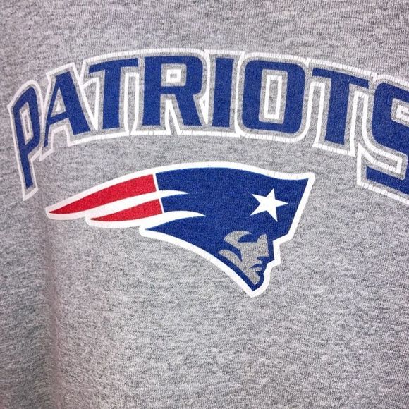 Vintage Pro Layer NFL New England Patriots Grey Sweatshirt Size XL - Picture 3 of 4